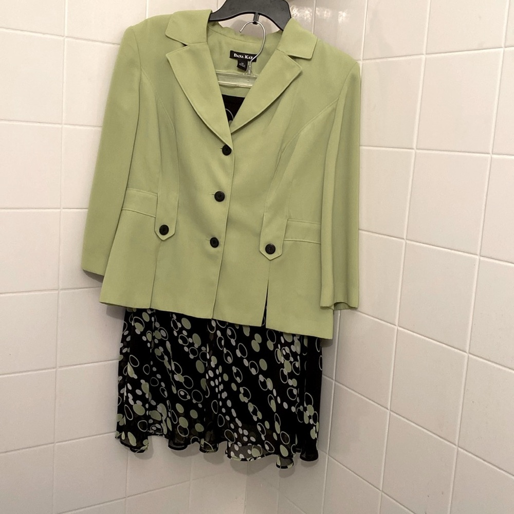 2 piece women Skirt set, tri-color, size 12